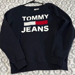 Tommy Hilfiger womens Navy Crewneck Sweater